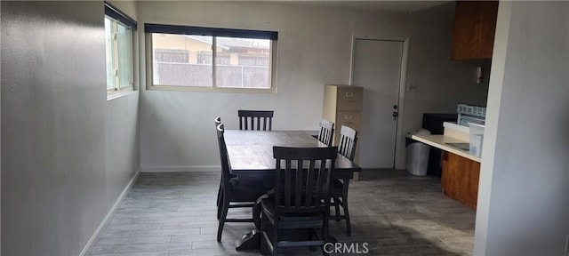 view of dining area