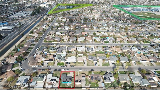 birds eye view of property