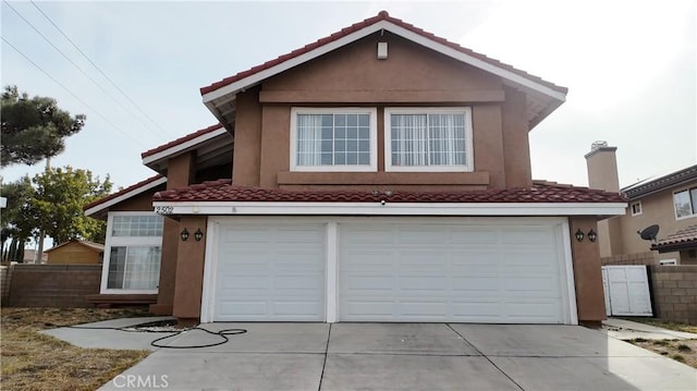 view of front of home featuring a garage