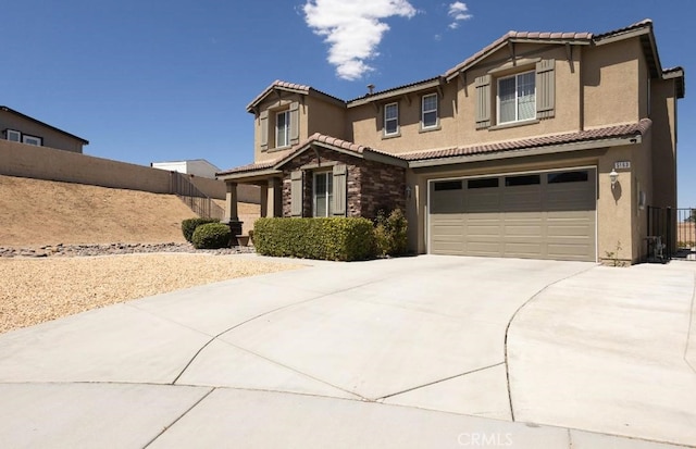 view of front of house featuring a garage