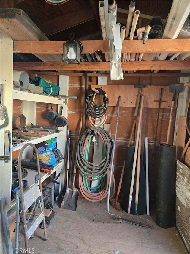 view of storage room