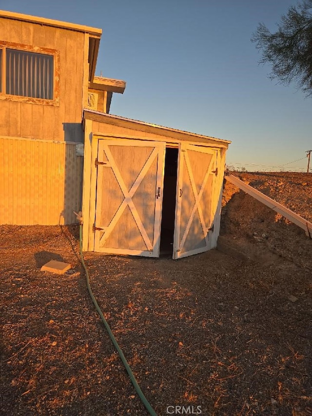 view of outbuilding