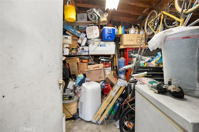 view of storage room