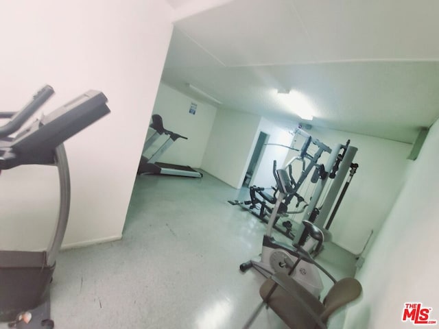 view of workout area