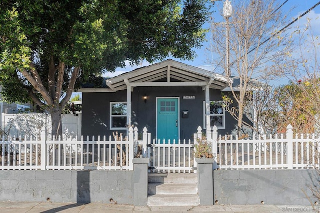 view of bungalow-style home