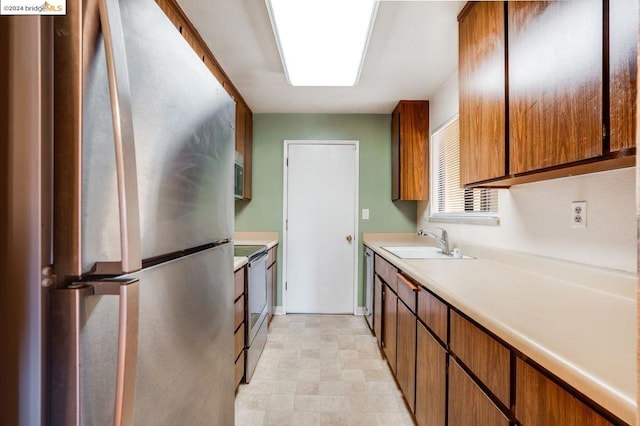 kitchen featuring sink and stainless steel appliances