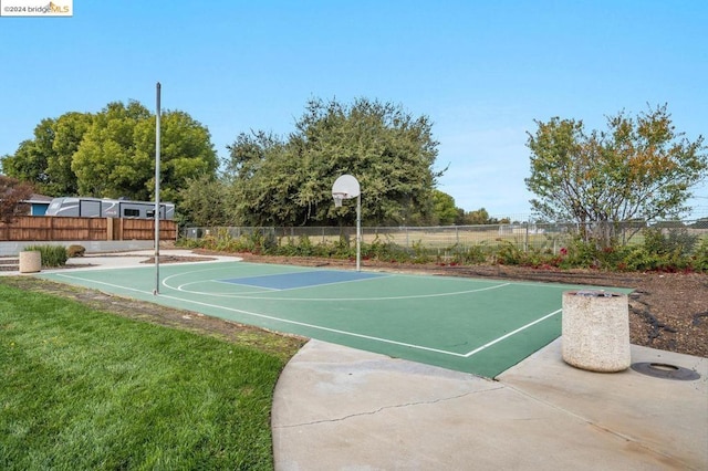 view of sport court