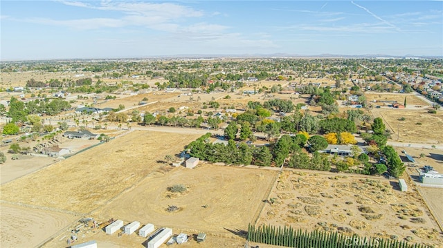 bird's eye view featuring a rural view