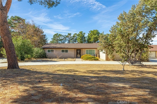 view of ranch-style house