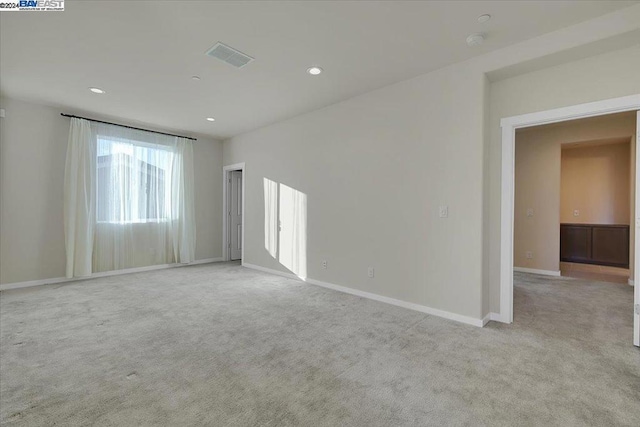 view of carpeted empty room