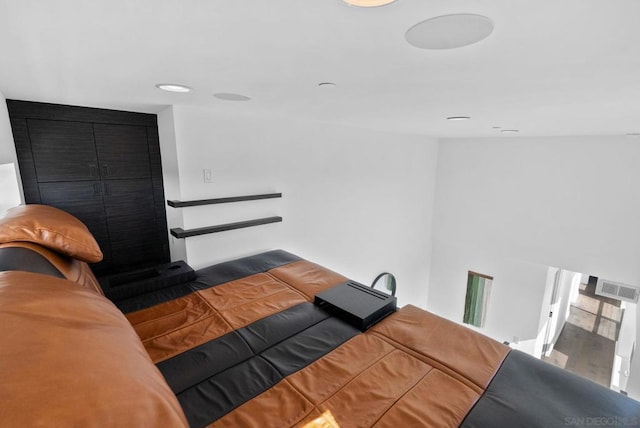 bedroom featuring hardwood / wood-style floors