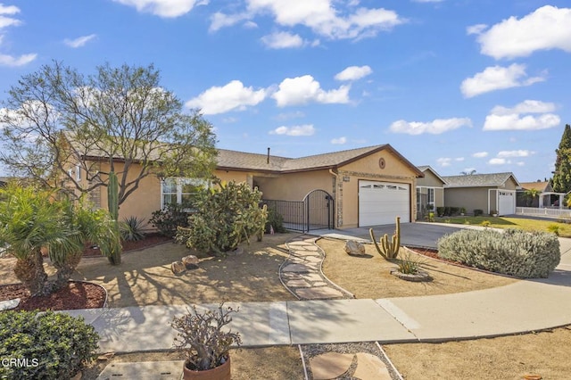 ranch-style house with a garage