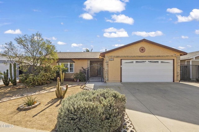 ranch-style house with a garage