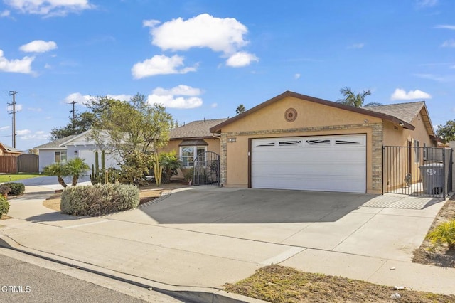 ranch-style house with a garage