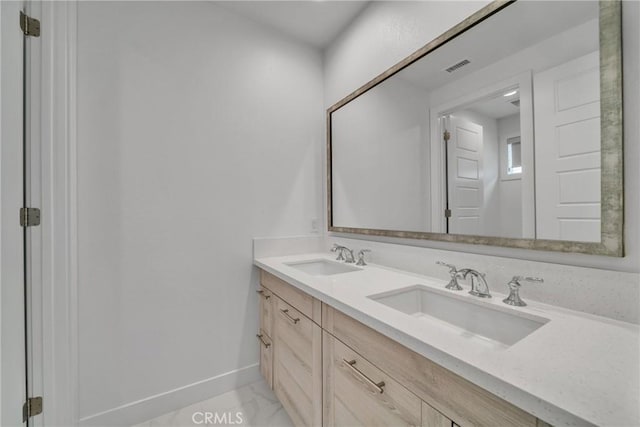 bathroom with vanity