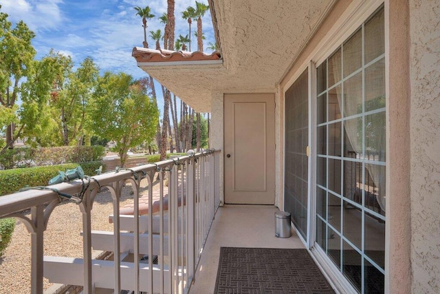 view of balcony