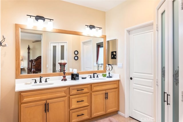 bathroom with vanity