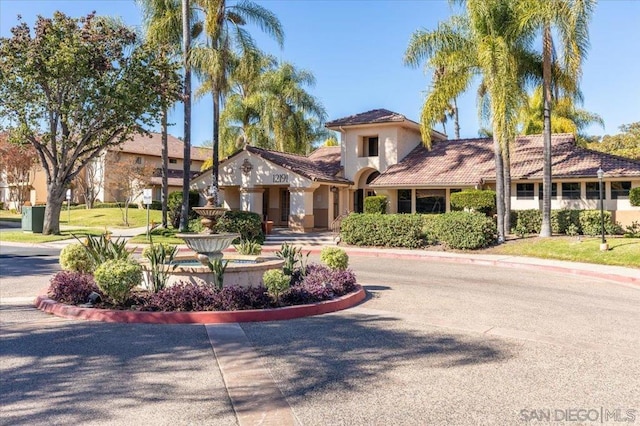 view of mediterranean / spanish house