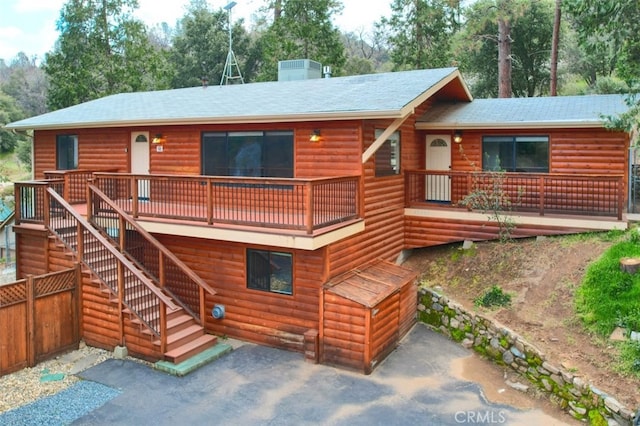 view of rear view of house