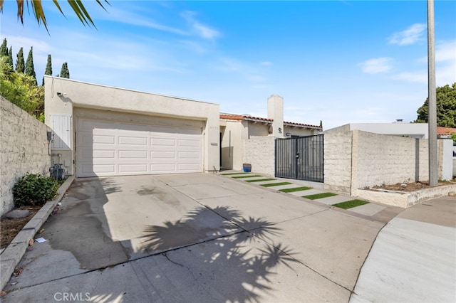 view of front of home featuring a garage