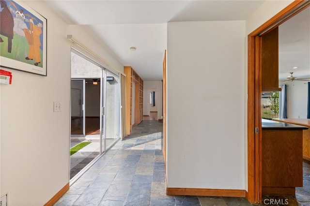 hallway with a wealth of natural light