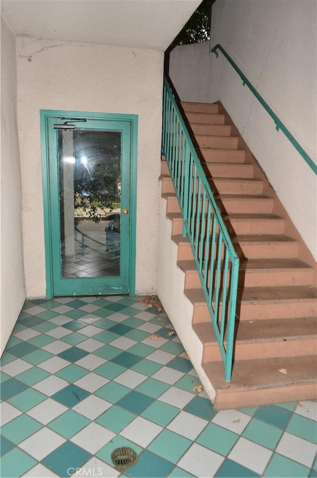 view of stairs