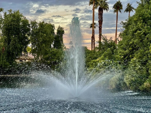 view of community featuring a water view