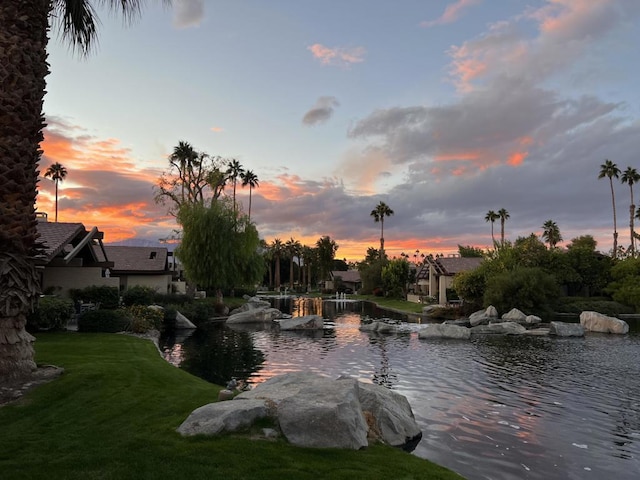 view of water feature