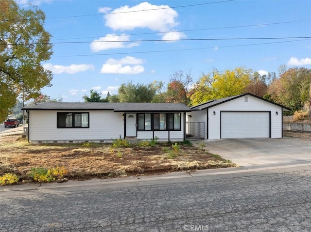 view of ranch-style home