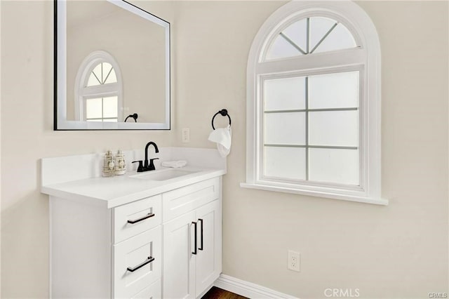 bathroom featuring vanity