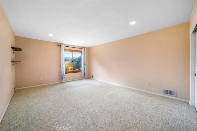 view of carpeted empty room