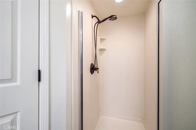 bathroom with a shower