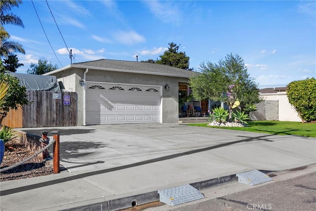 ranch-style house with a garage