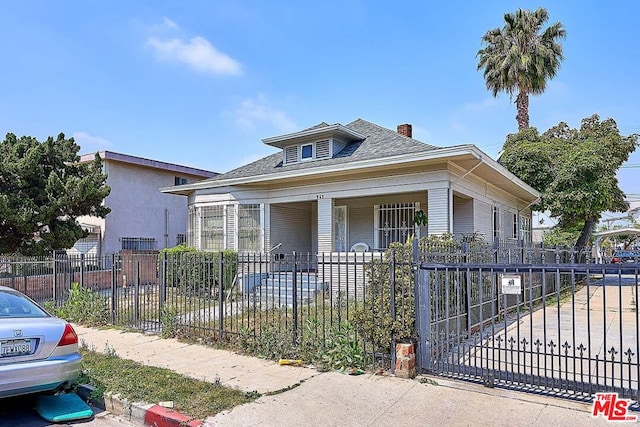 view of bungalow-style home