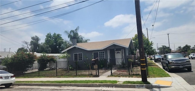 view of bungalow-style home