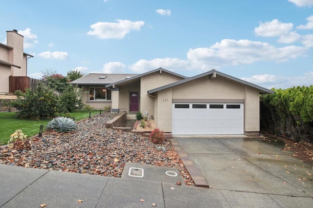 ranch-style house with a garage