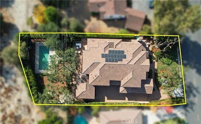 birds eye view of property