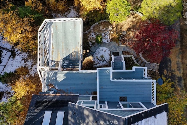 918 Sandalwood Dr, Lake Arrowhead, CA 92352 - aerial view of property and surrounding area