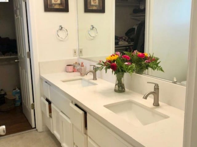 bathroom with vanity