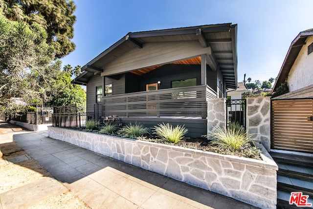 view of front of home