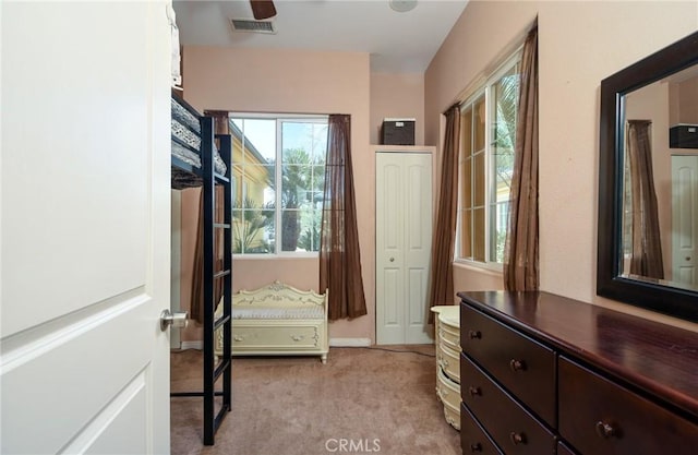 interior space with light colored carpet