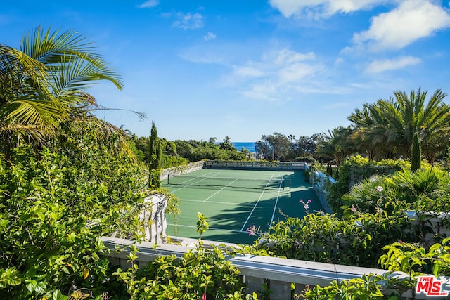 view of sport court