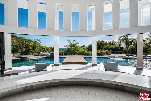 view of pool with a patio area