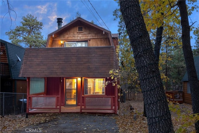 view of rear view of house