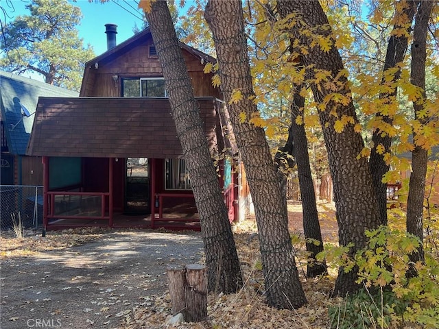 view of front of home