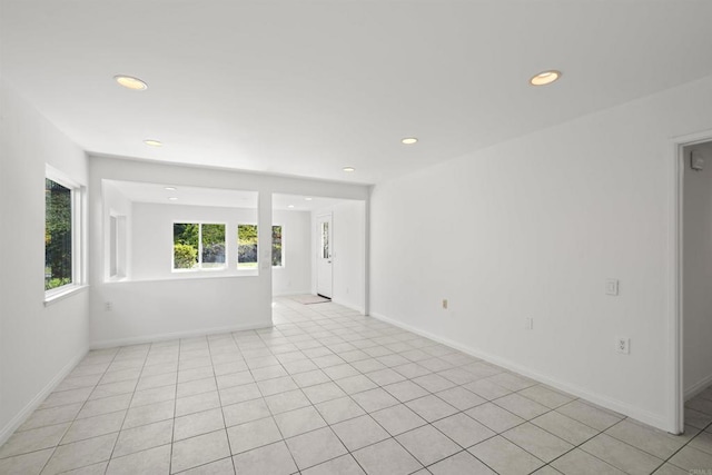 view of tiled spare room