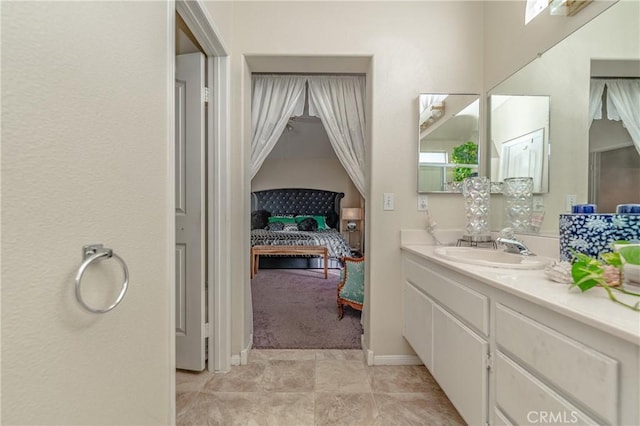 bathroom featuring vanity