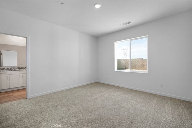 view of carpeted empty room