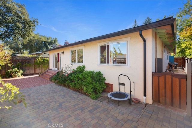 view of front of property with a patio