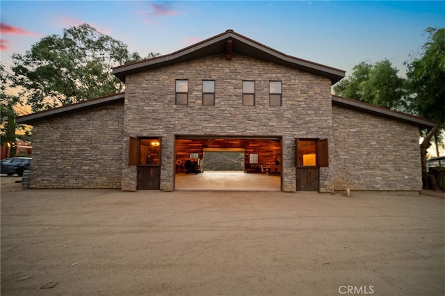 view of front of house with a patio